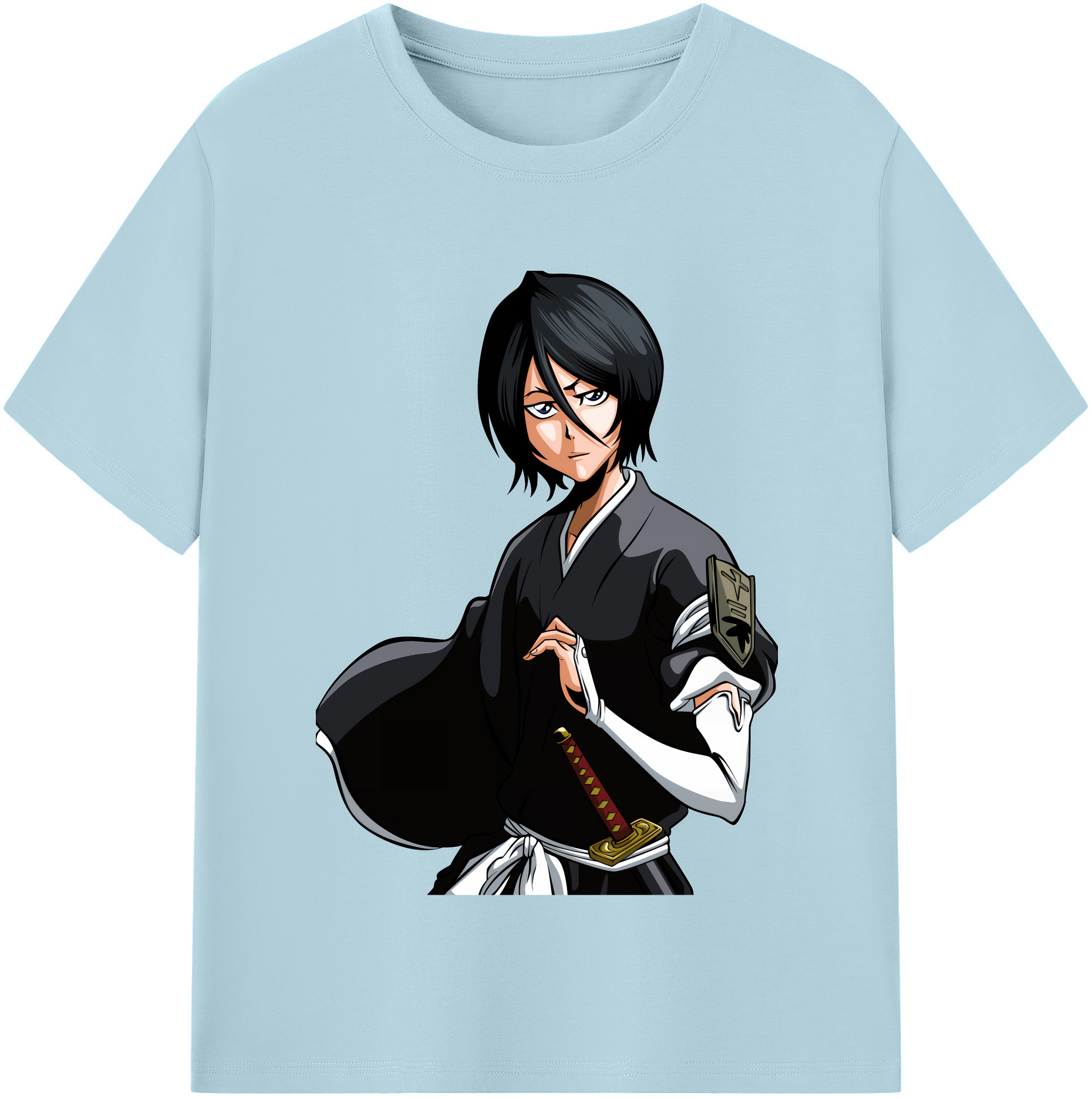 （画像用） ブリーチ 朽木ルキア BLEACH Kuchiki Rukia 綿100％半袖Tシャツ（フロントプリント）